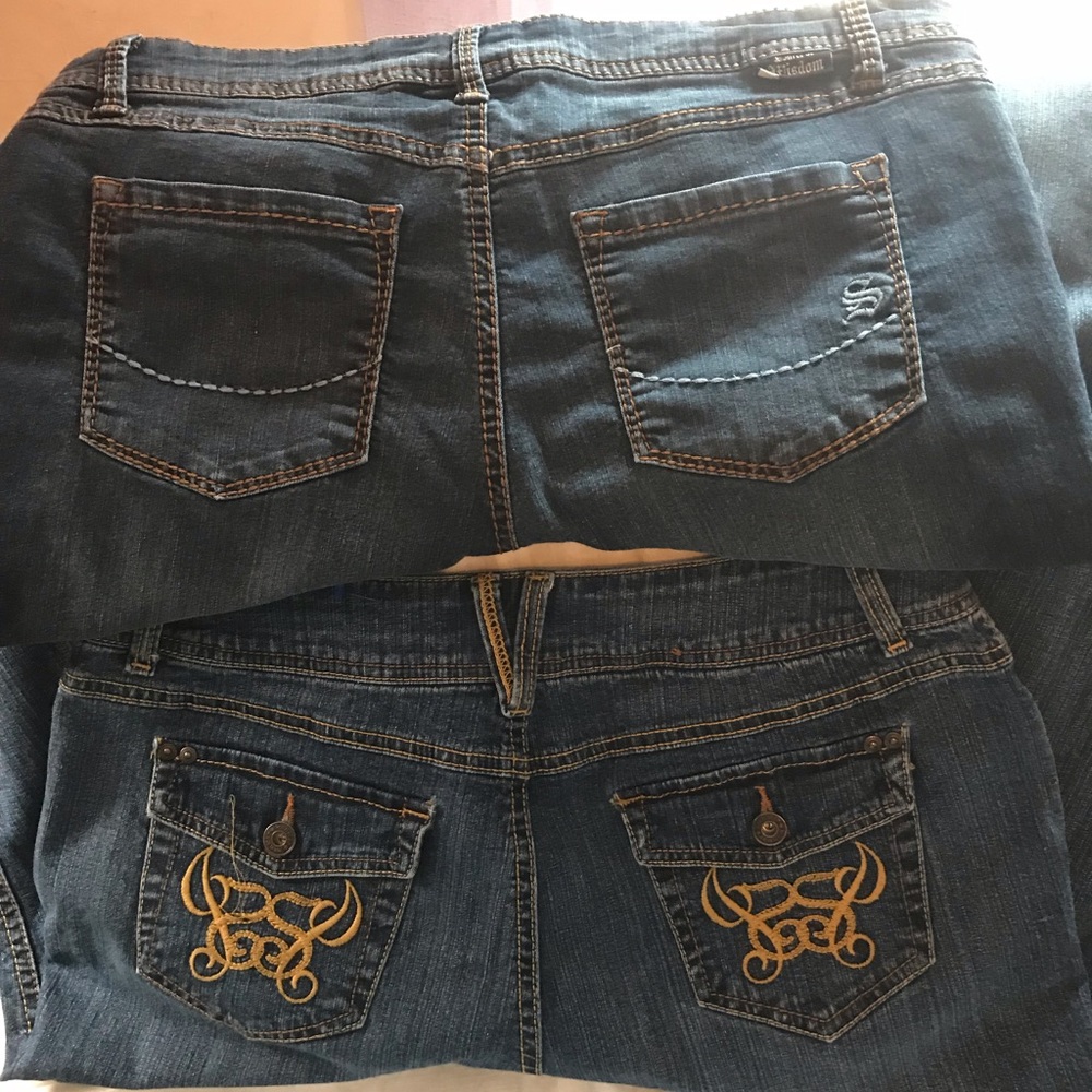 2 pair of sz 14  jeans 1 price BOGO ship